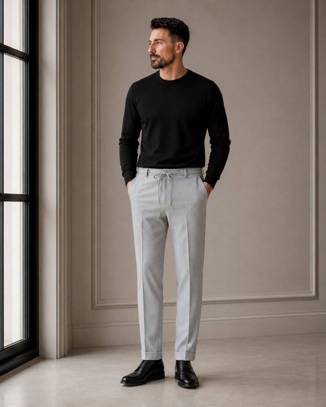Pantaloni Art Jogger gri
