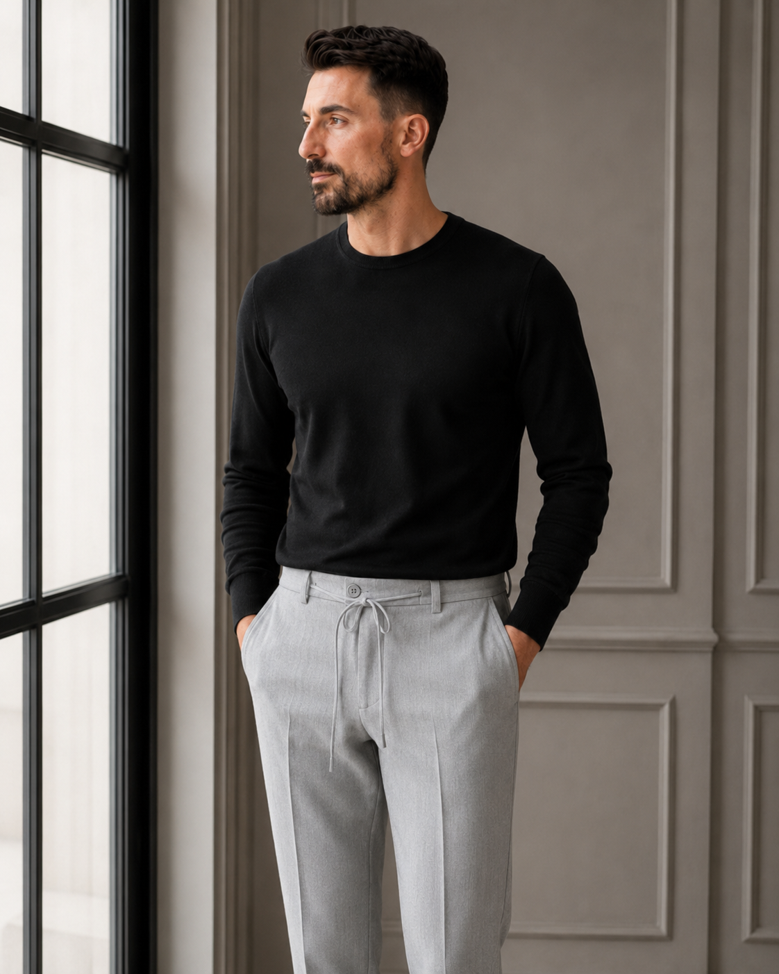 Pantaloni Art Jogger gri