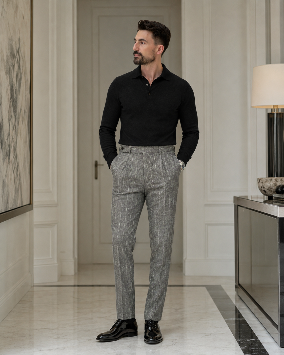 Pantaloni Callisto gri