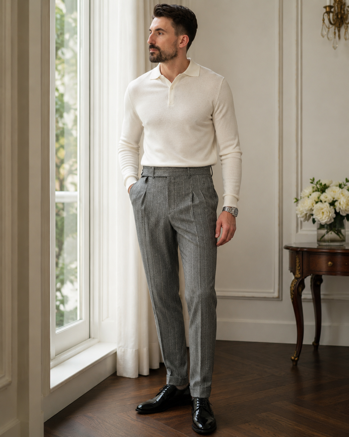 Pantaloni Callisto gri