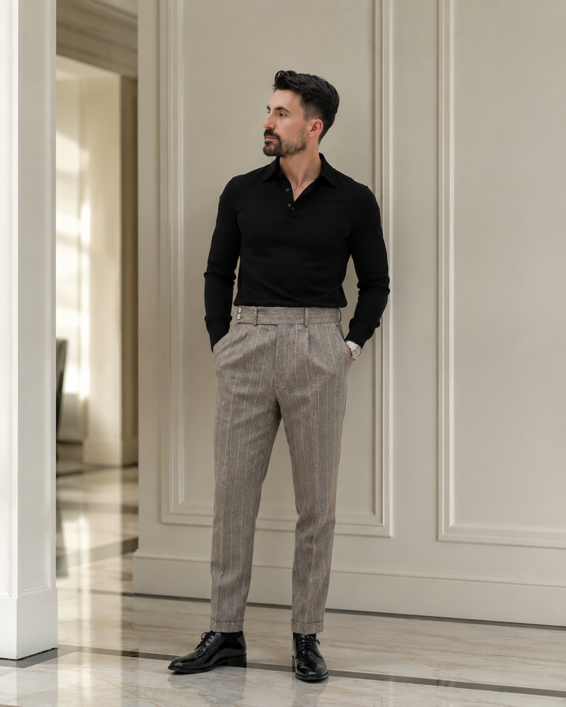 Pantaloni Callisto maro