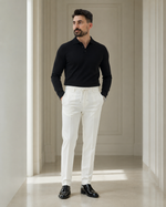 Pantaloni Comfort alb