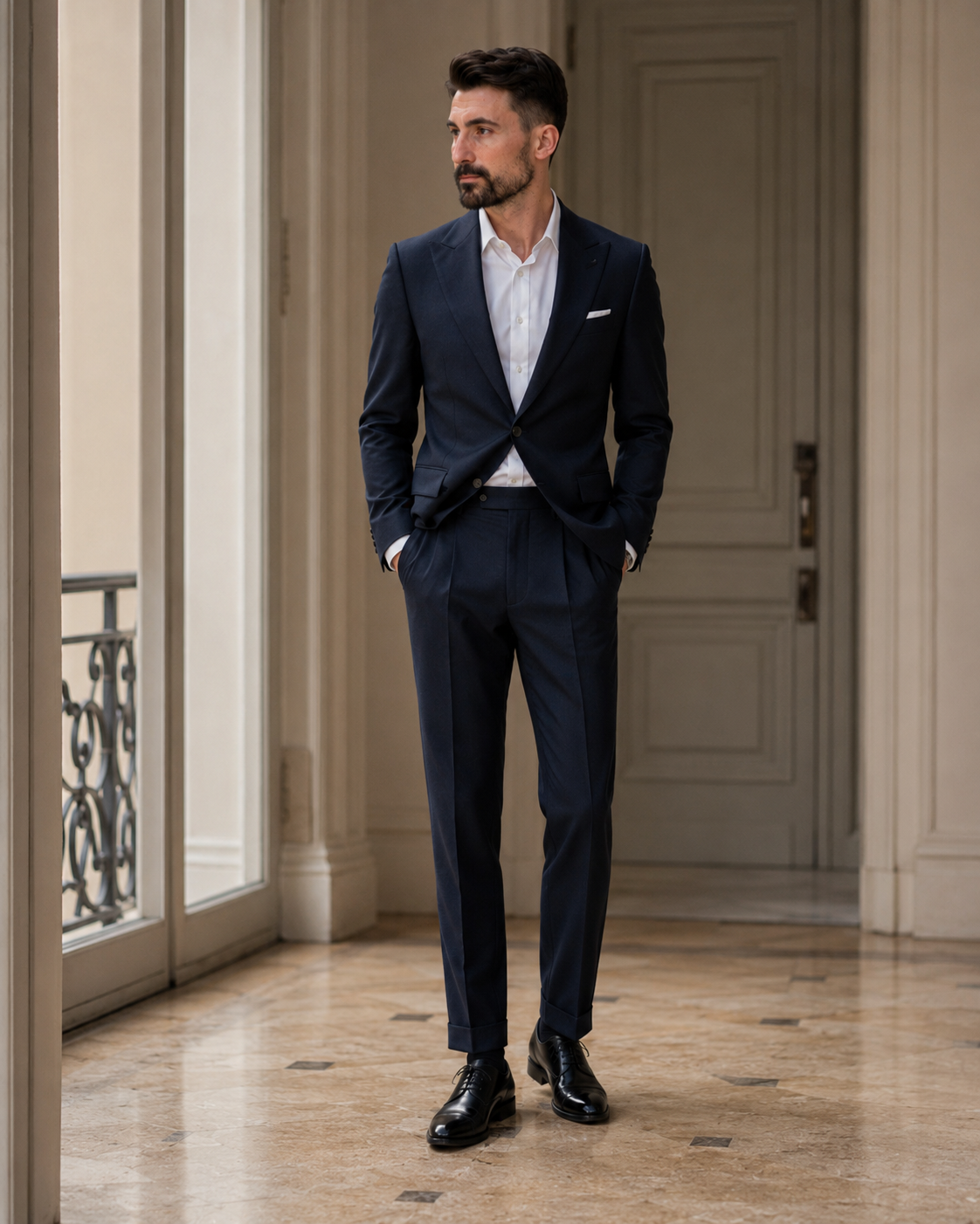 Pantaloni Flanel bluemarin