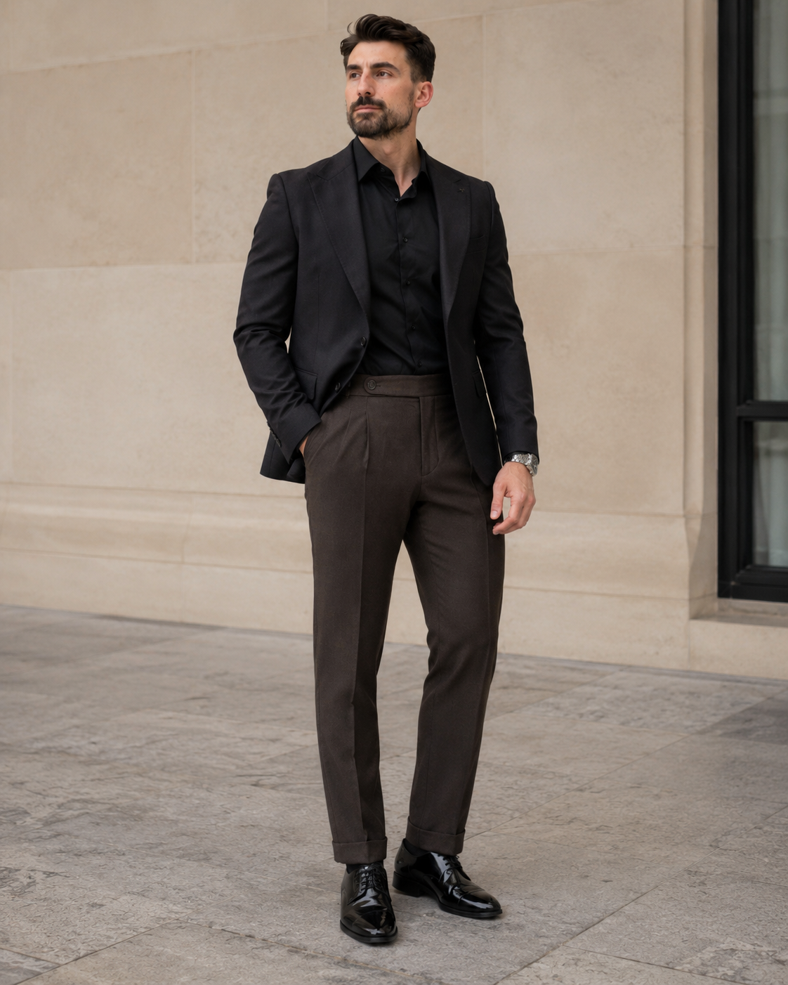 Pantaloni Flanel maro
