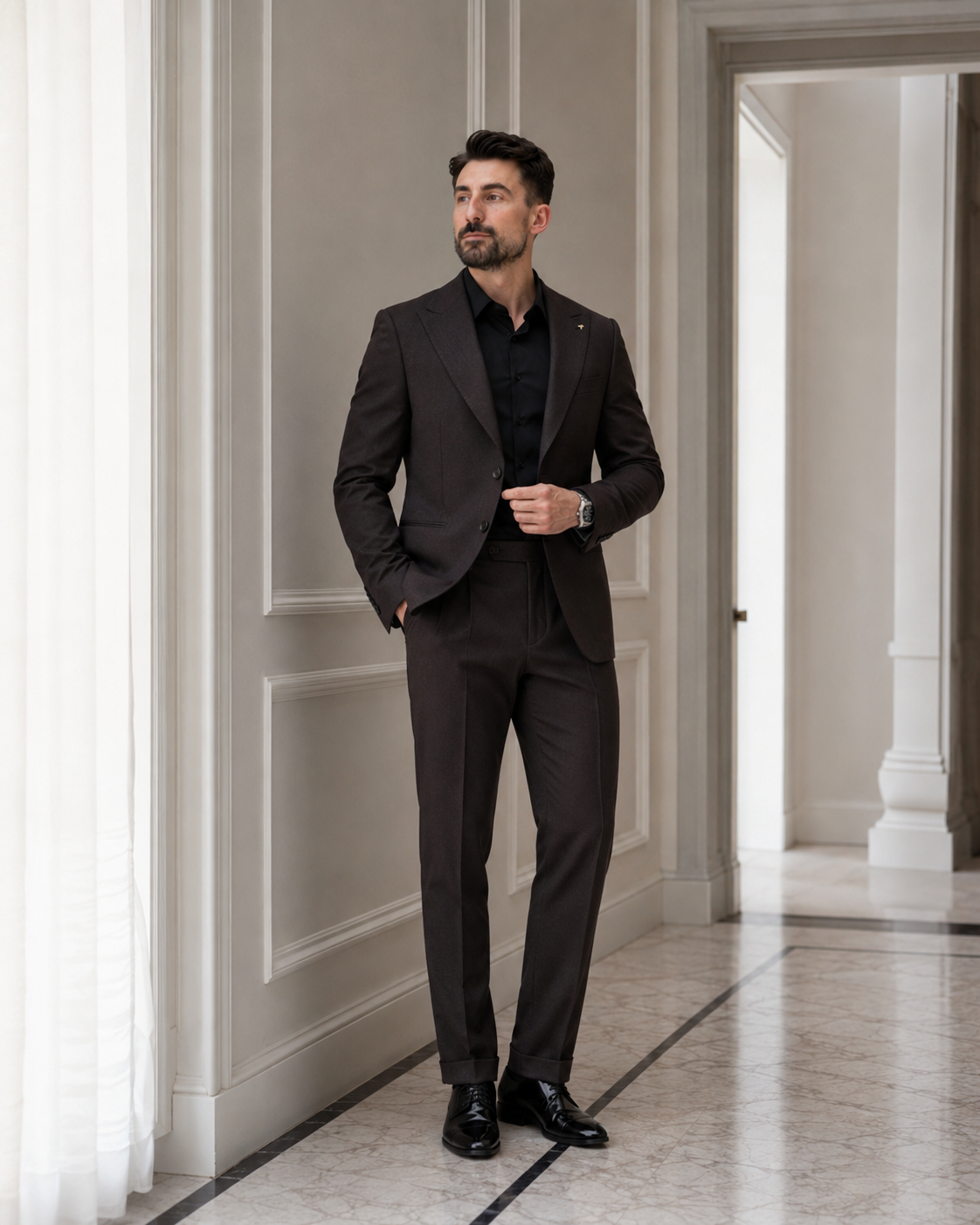 Pantaloni Flanel maro