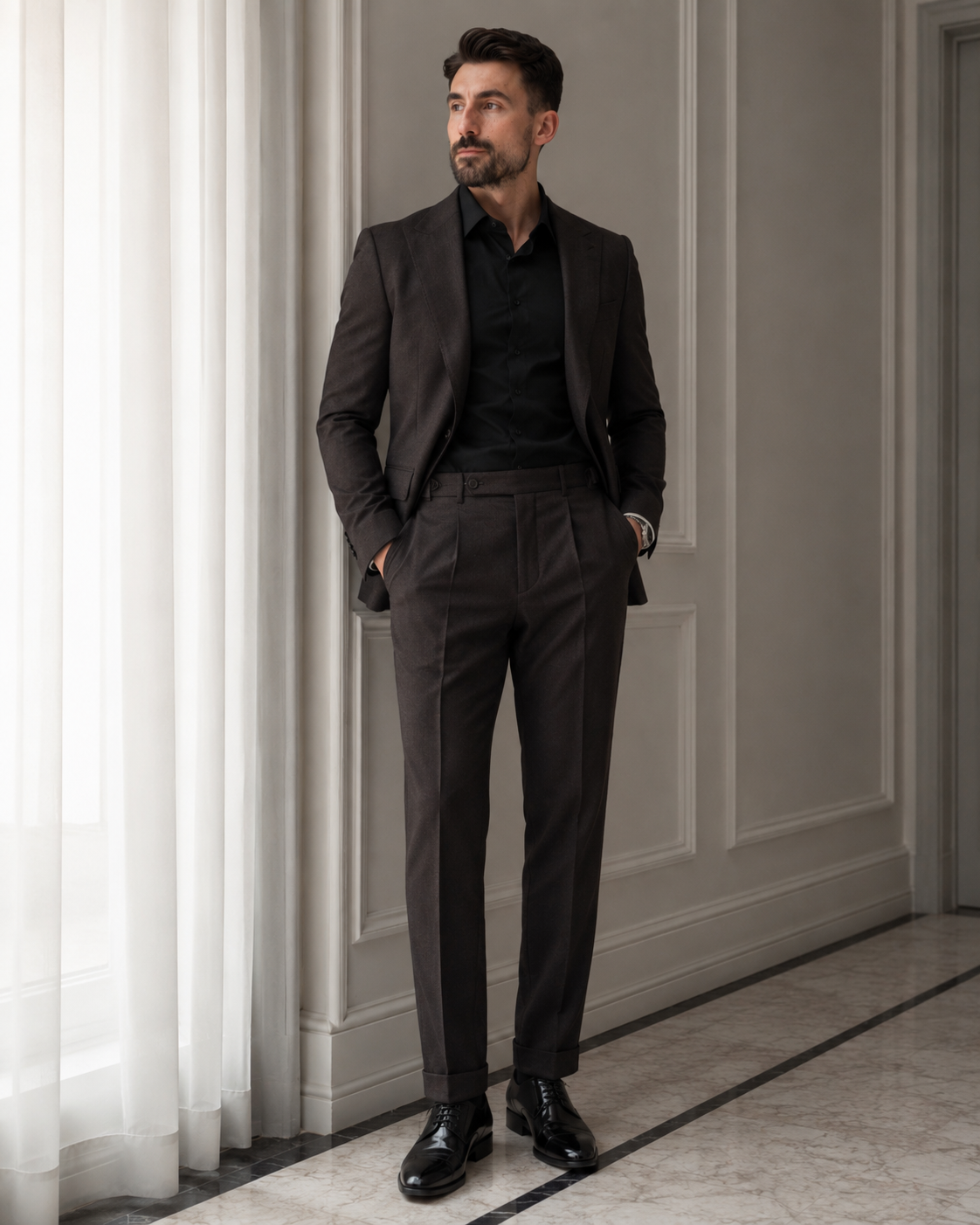 Pantaloni Flanel maro