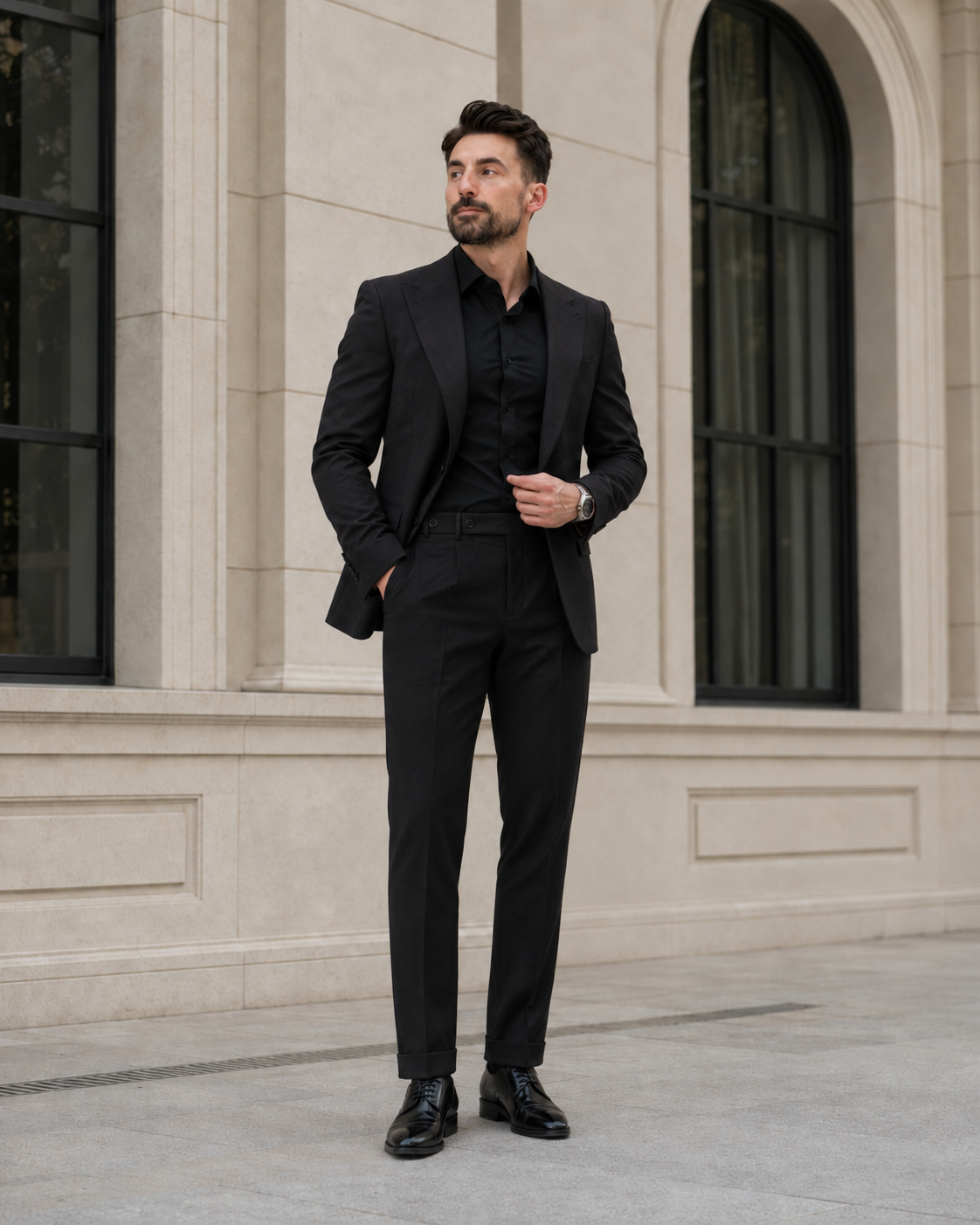 Pantaloni Flanel negru