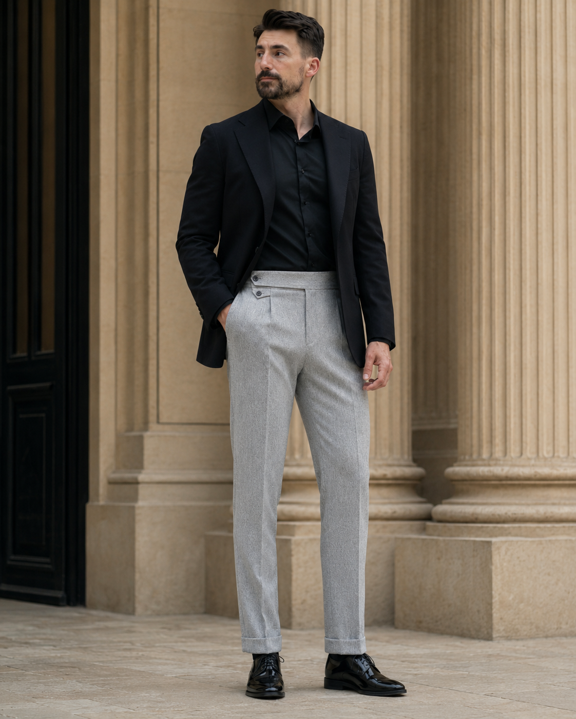 Pantaloni Formo gri deschis