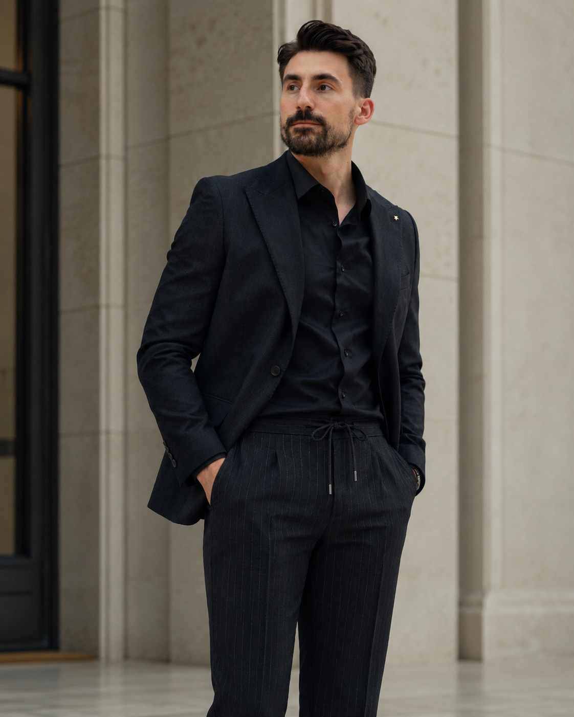 Pantaloni Guilo negri
