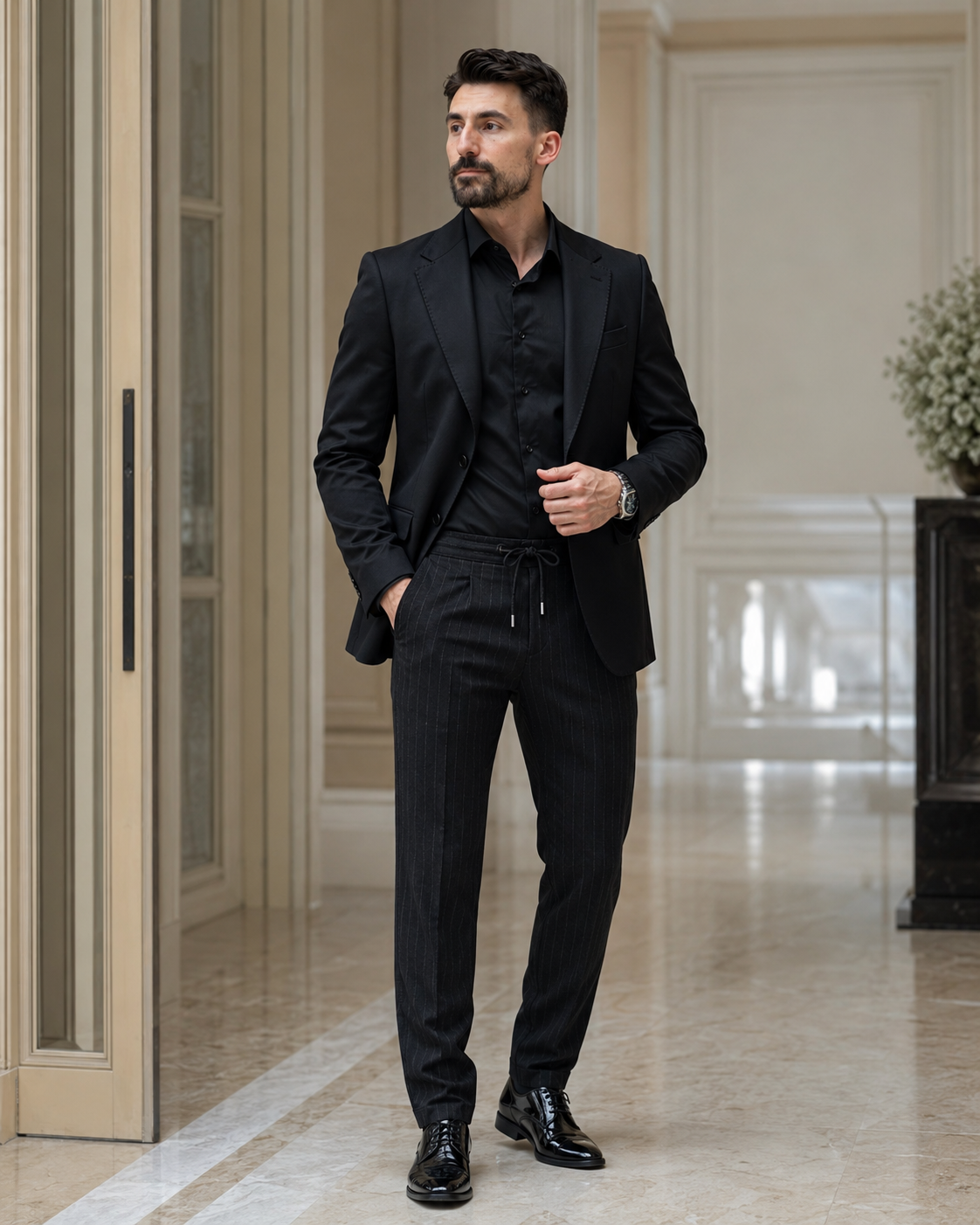 Pantaloni Guilo negri