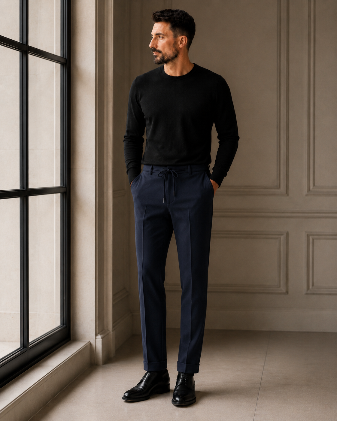 Pantaloni Jogger Art bluemarin