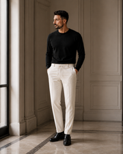 Pantaloni Jogger Art ecru