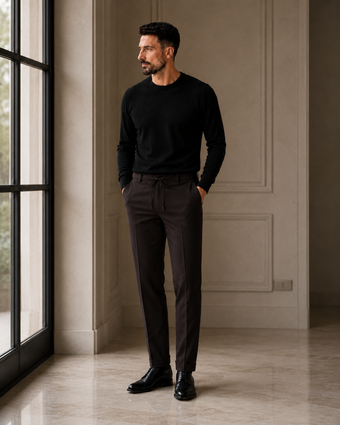 Pantaloni Jogger Art maro închis