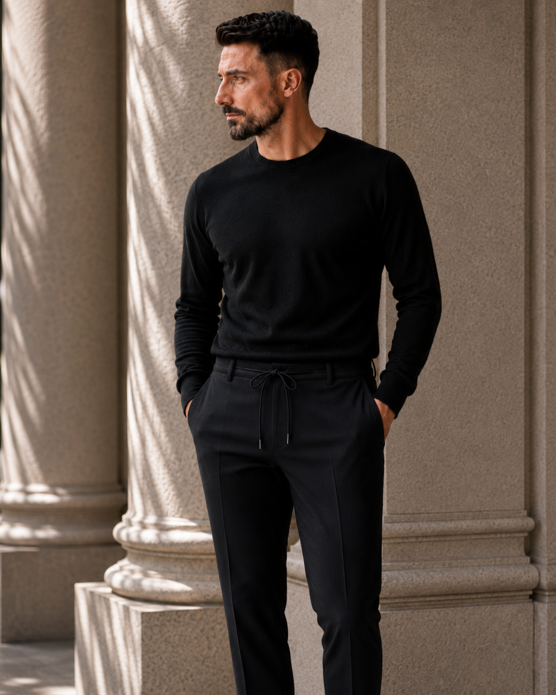 Pantaloni Jogger Art negru