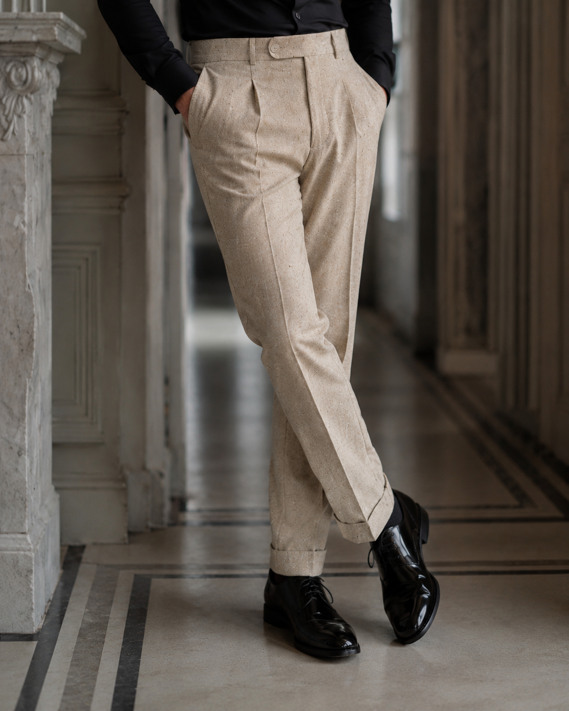 Pantaloni Ryan bej