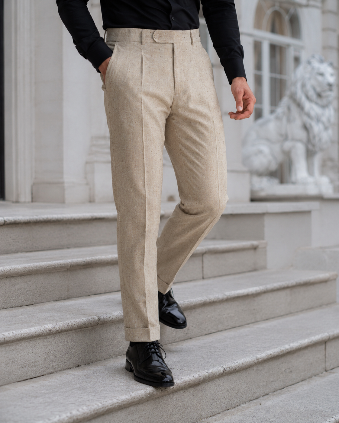 Pantaloni Ryan bej
