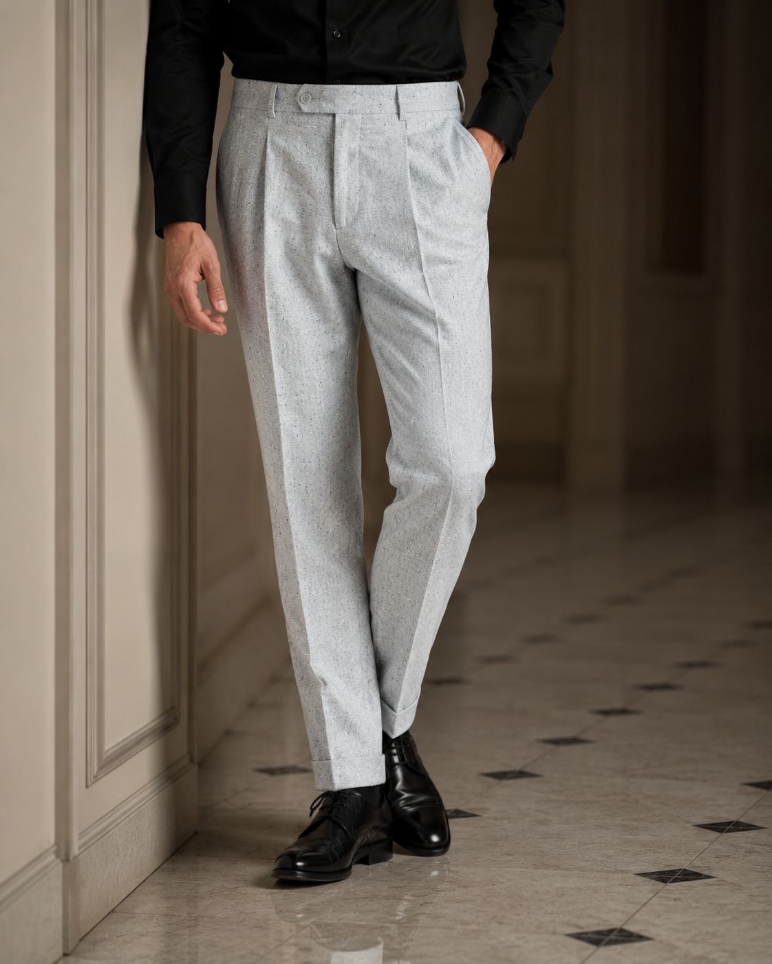 Pantaloni Ryan gri