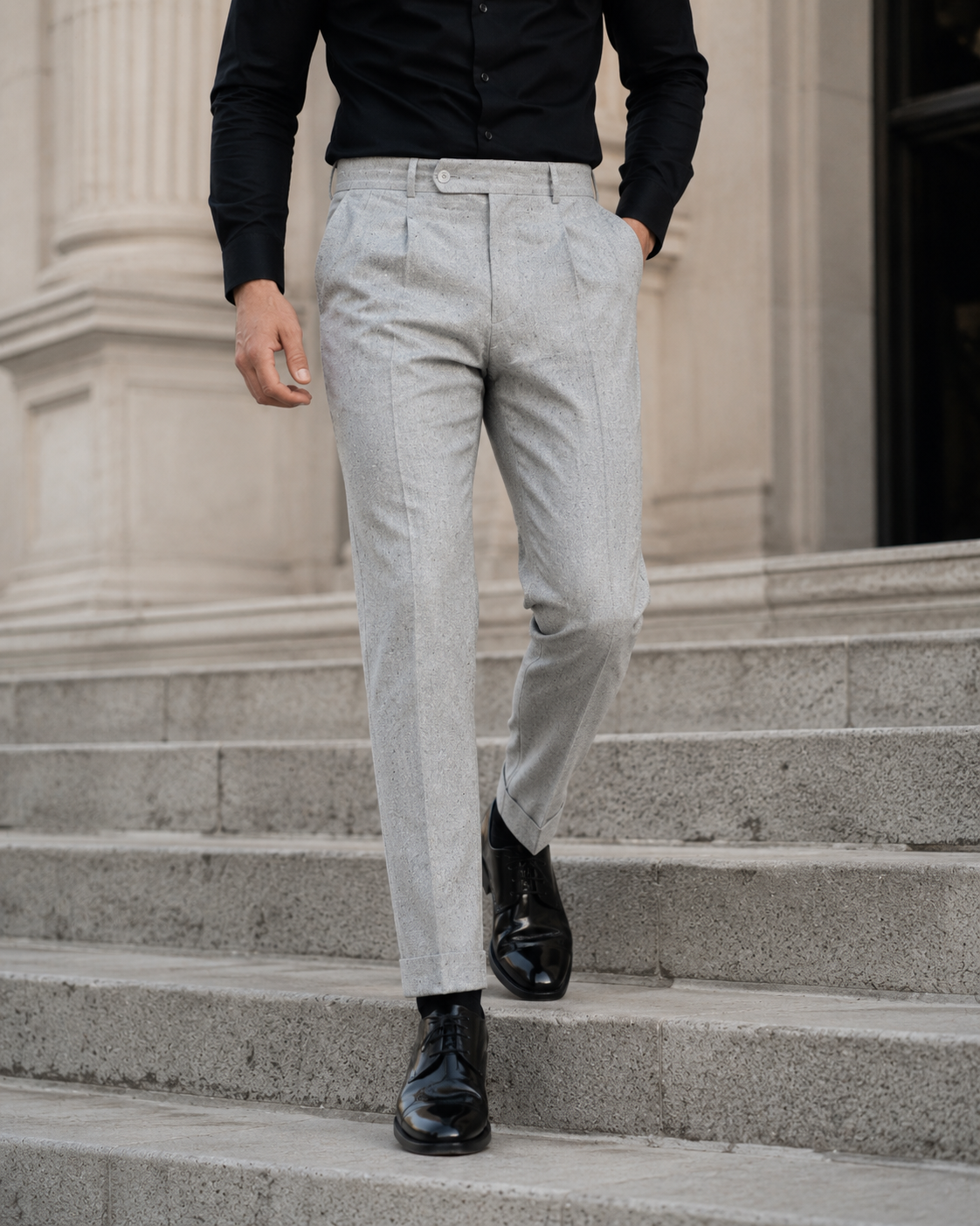 Pantaloni Ryan gri