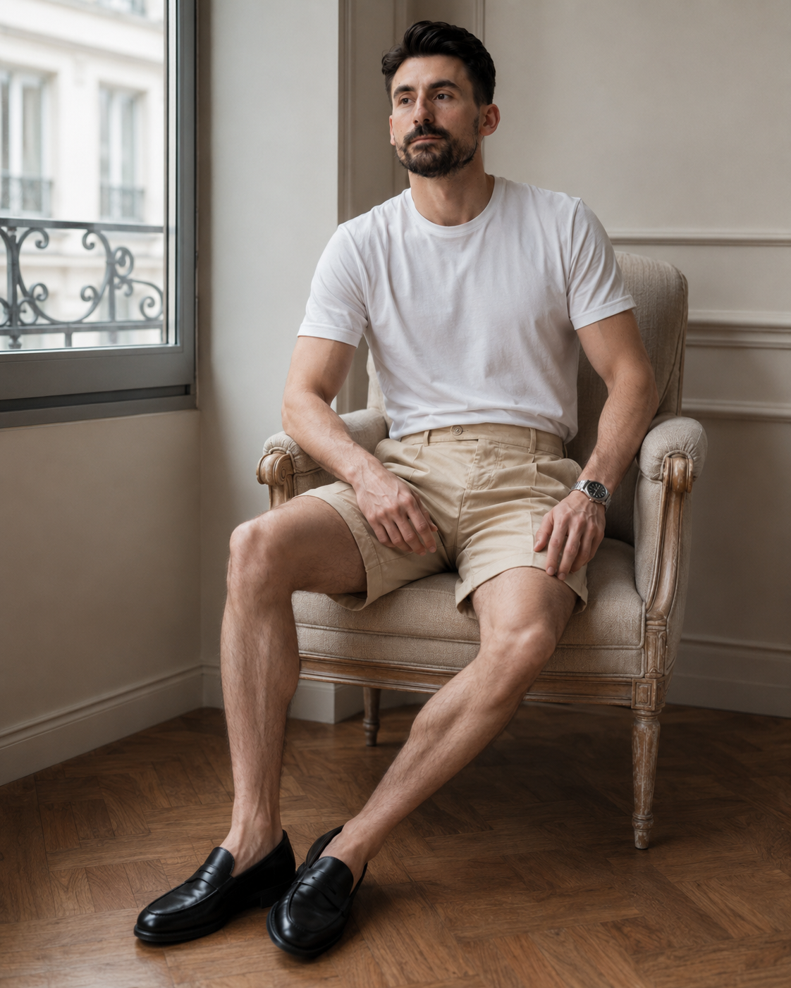 Pantaloni Scurți bej