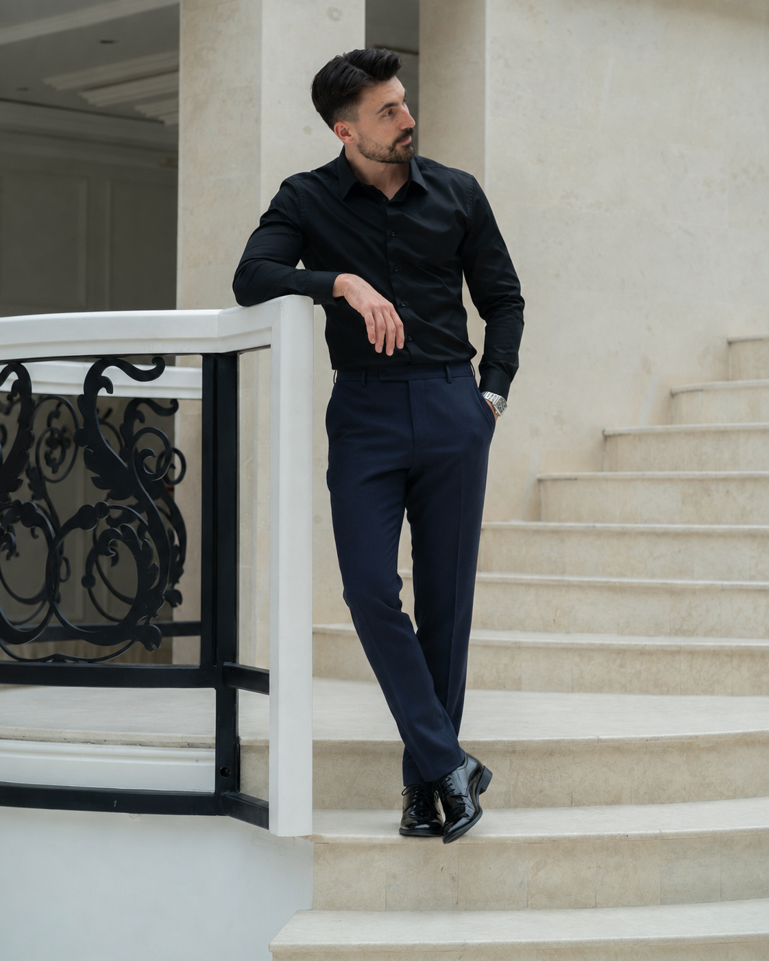Pantaloni Timeless bluemarin