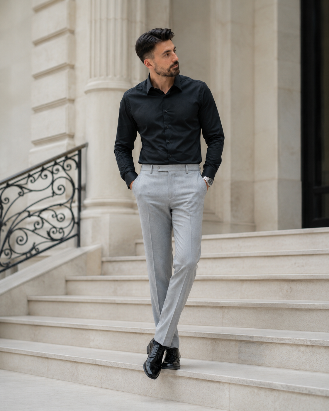 Pantaloni Timeless gri