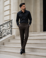 Pantaloni Timeless maro