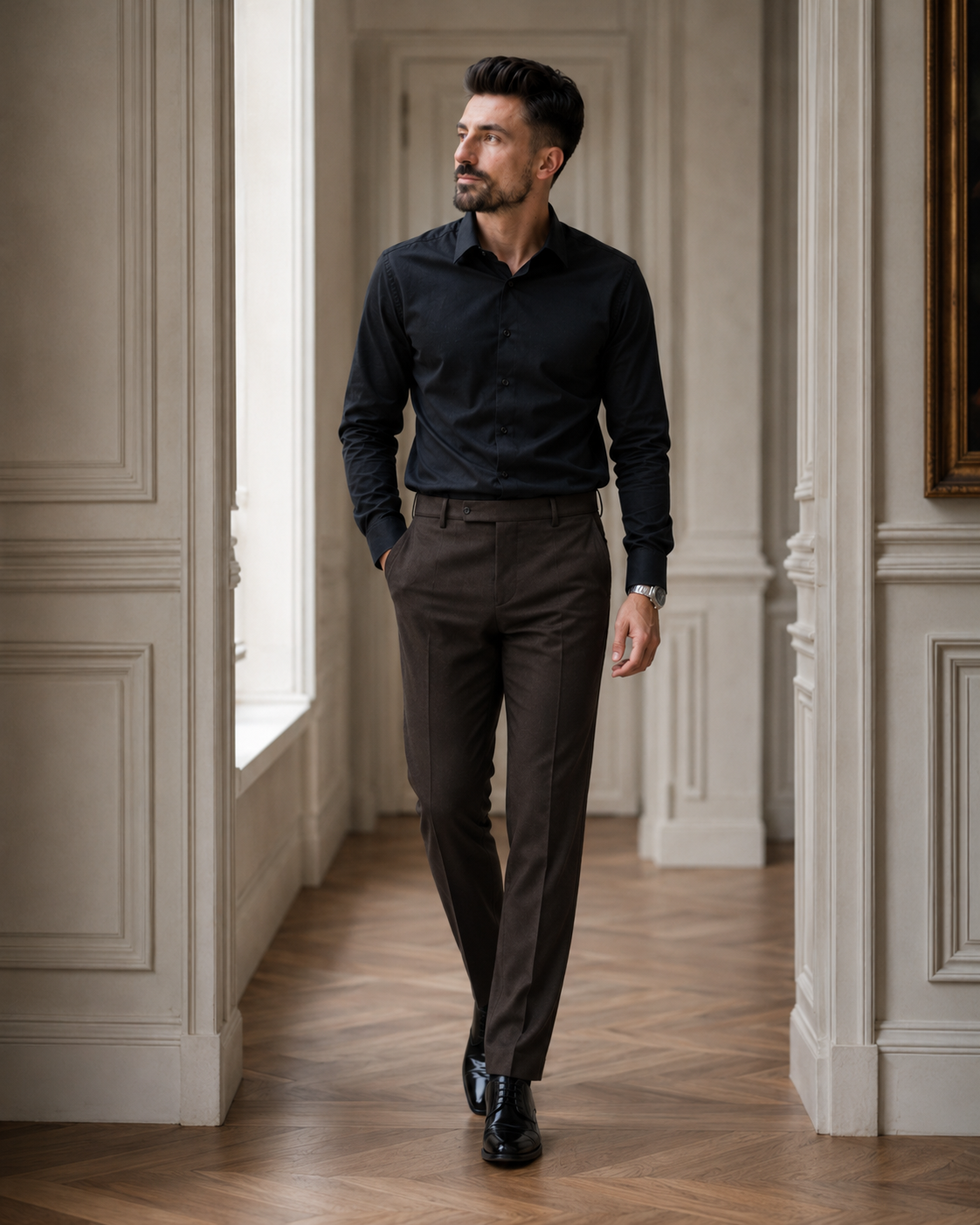 Pantaloni Timeless maro