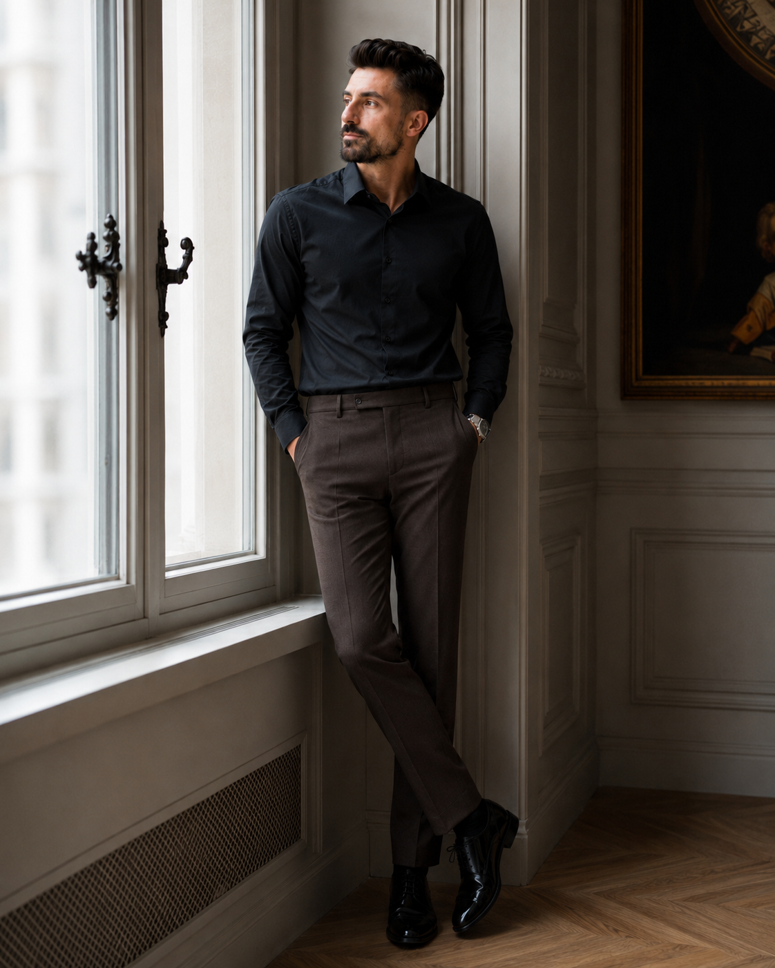 Pantaloni Timeless maro