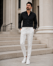 Pantaloni Trencel crem