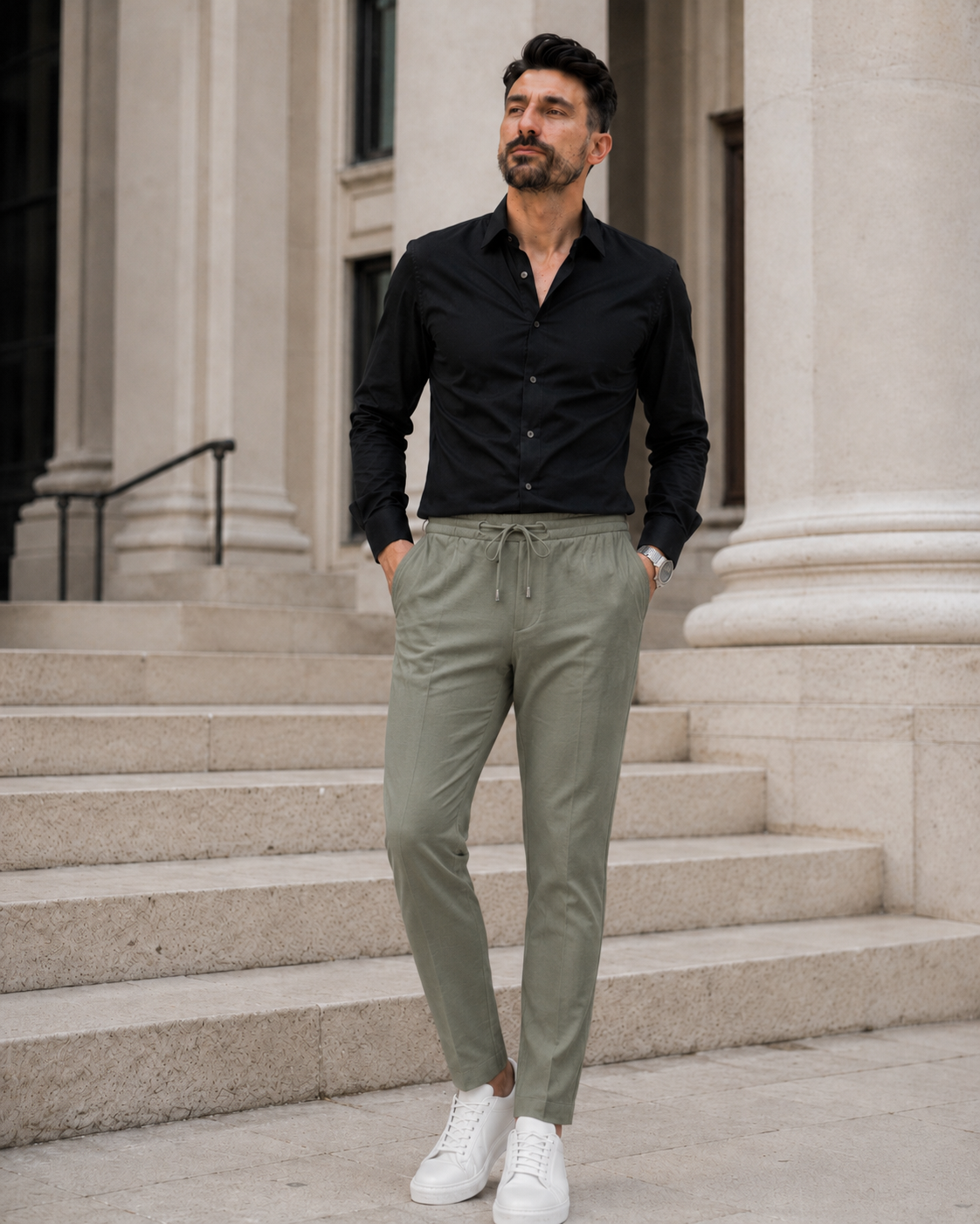 Pantaloni Trencel kaki