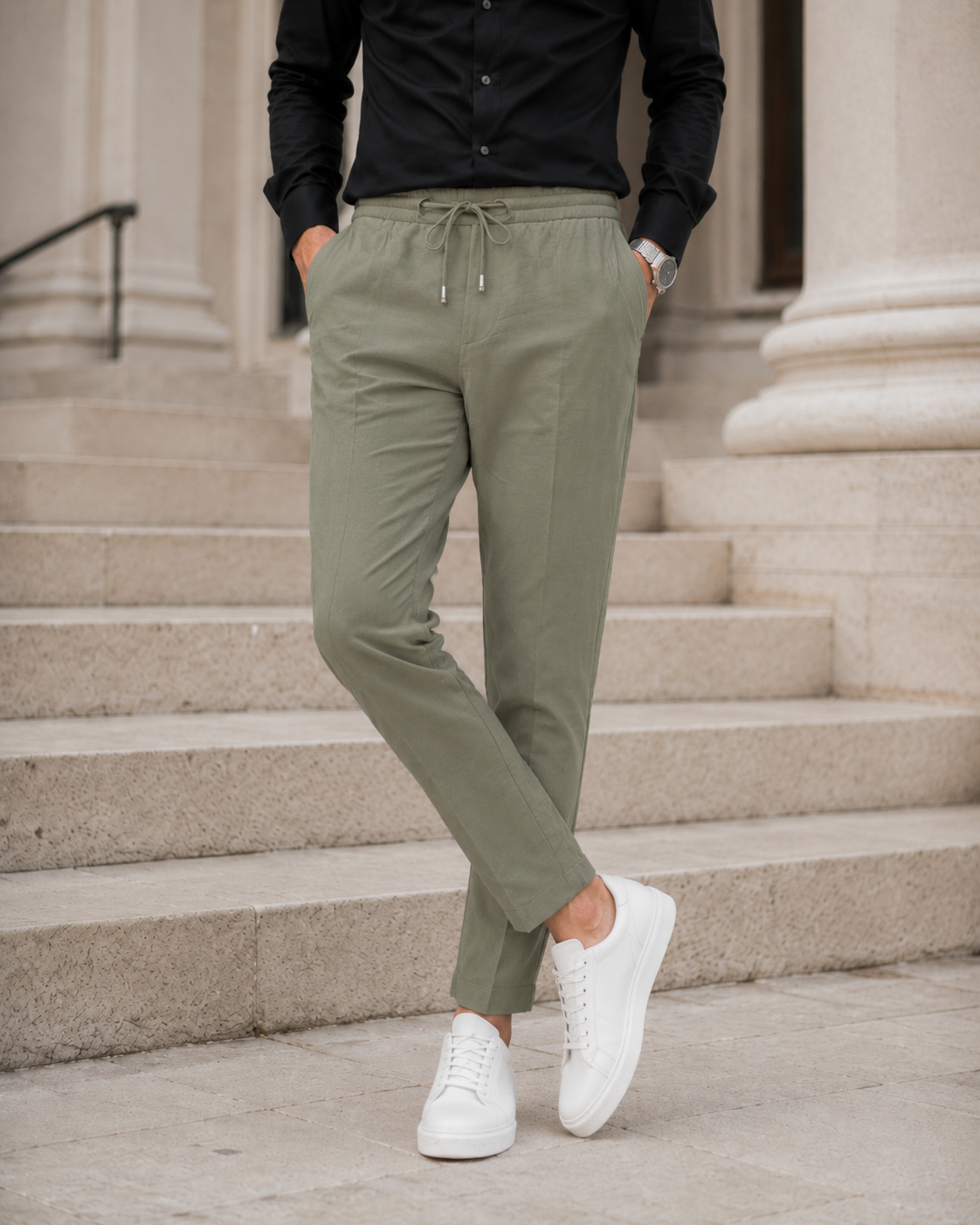 Pantaloni Trencel kaki
