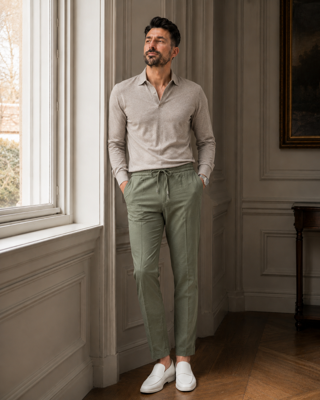 Pantaloni Trencel kaki