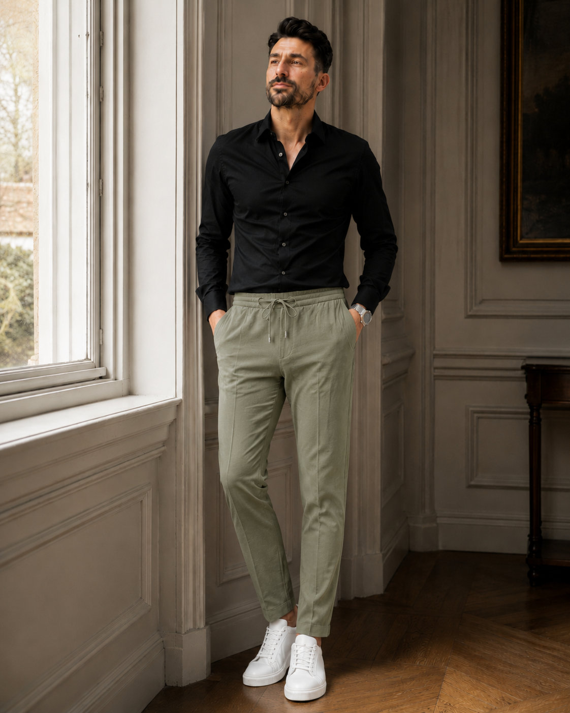 Pantaloni Trencel kaki
