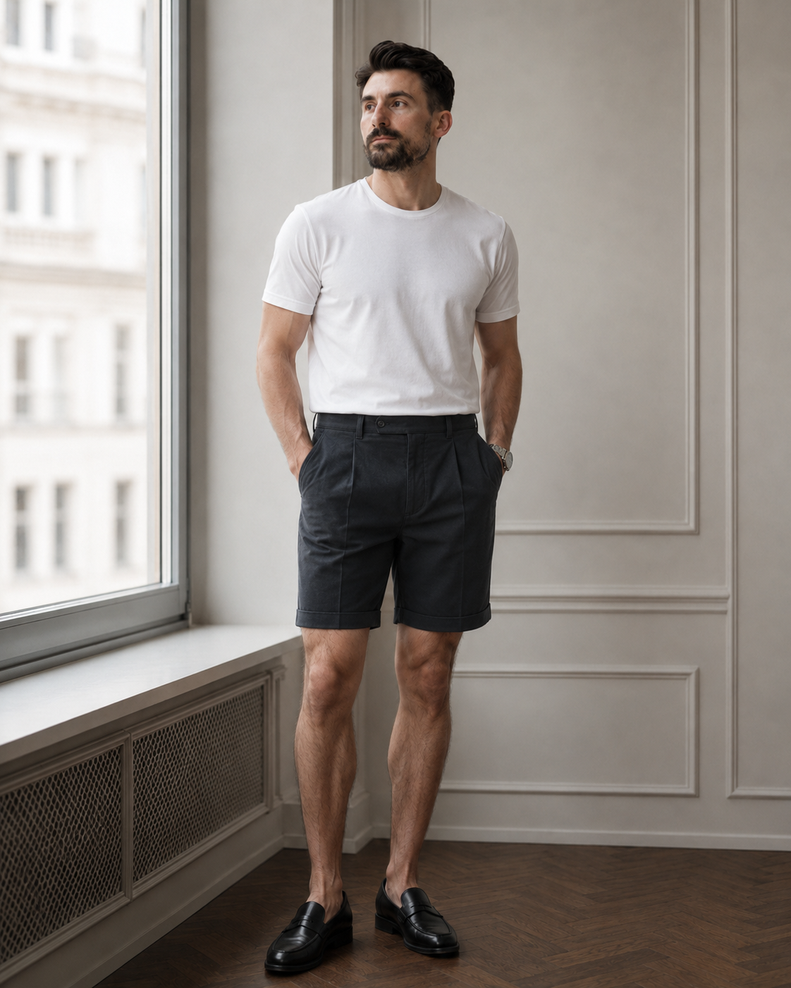 Pantaloni Trencel scurți bluemarin