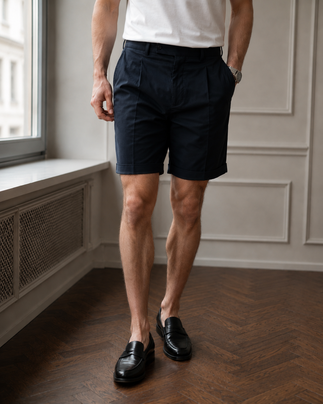 Pantaloni Trencel scurți bluemarin
