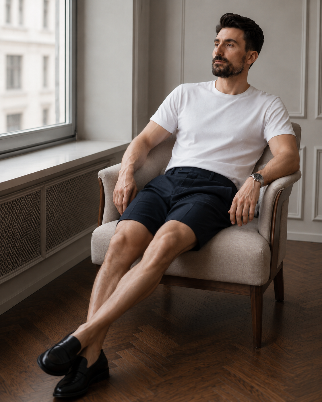 Pantaloni Trencel scurți bluemarin
