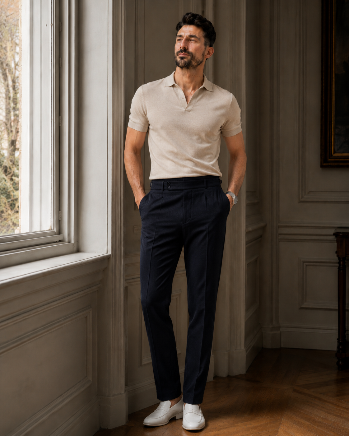 Pantaloni Velluto bluemarin