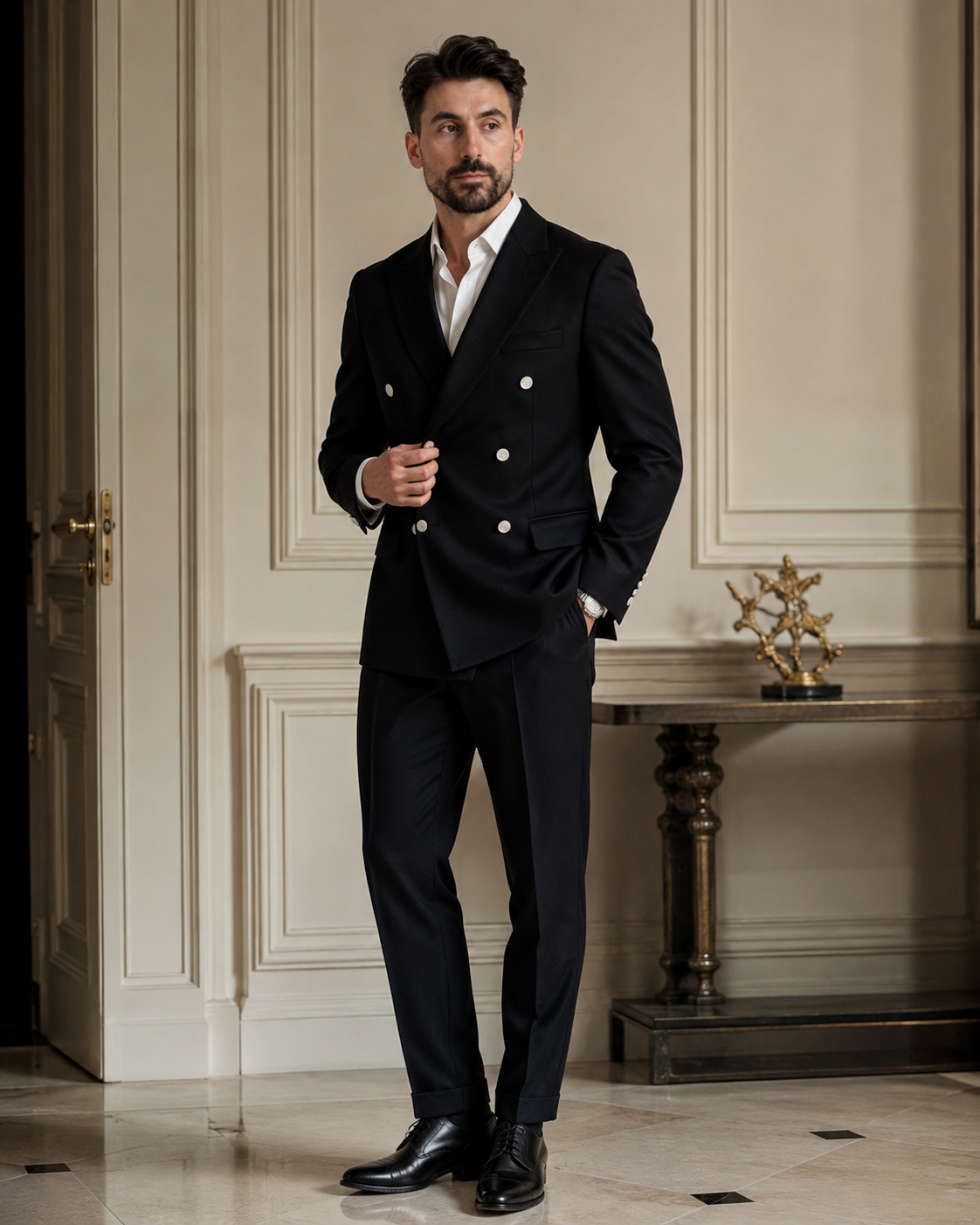 Pantaloni Velluto negru