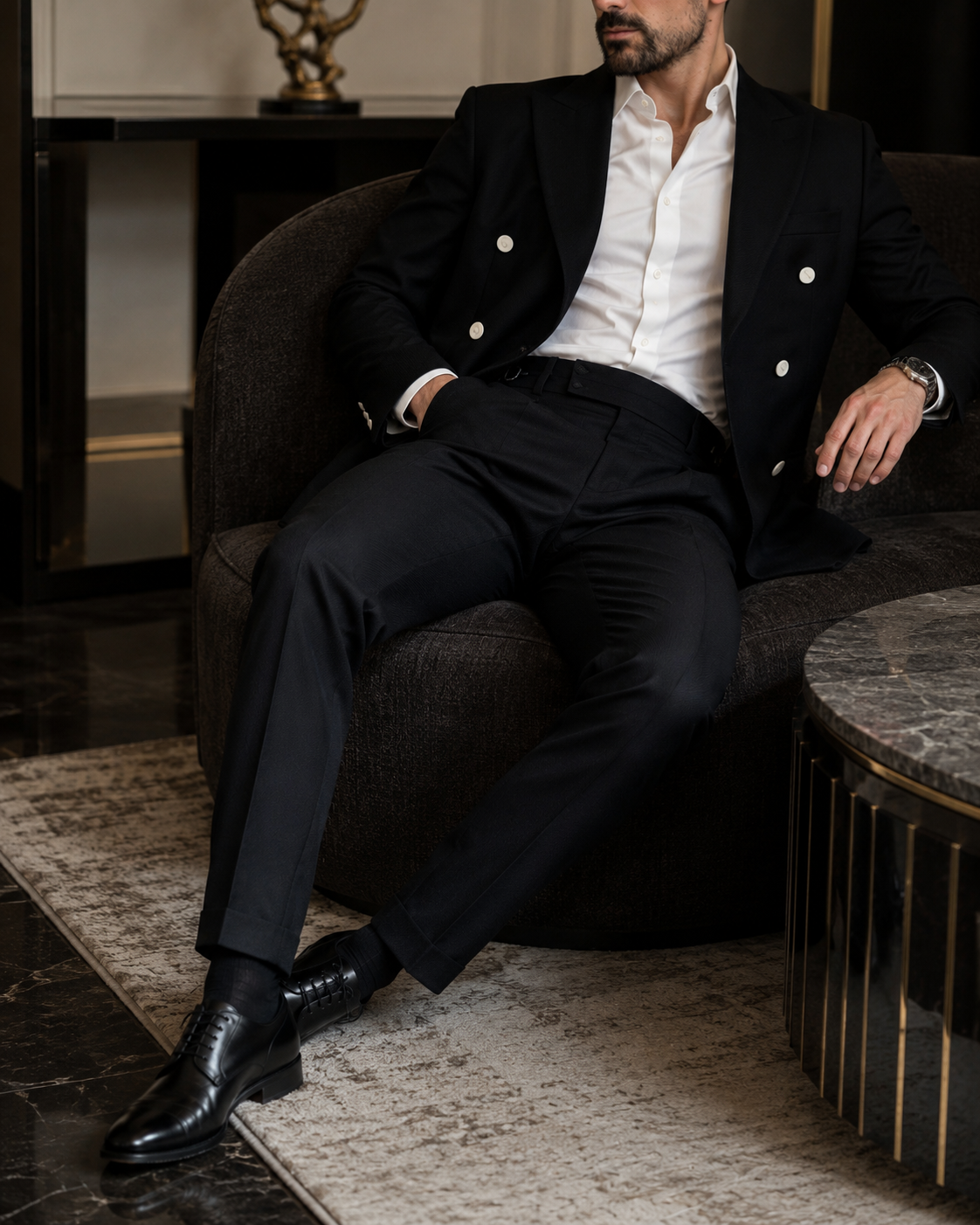 Pantaloni Velluto negru
