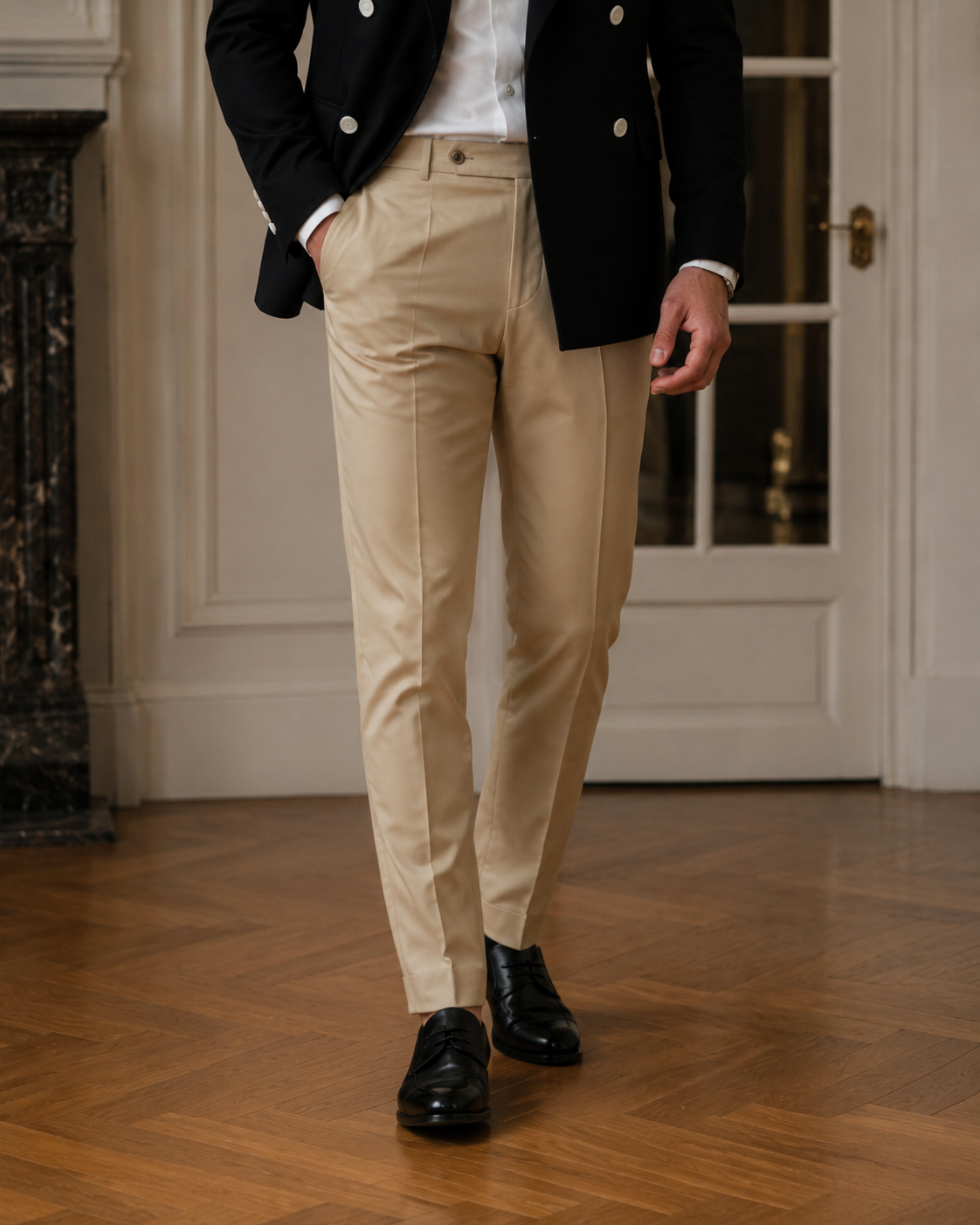 Pantaloni Voyage maro deschis