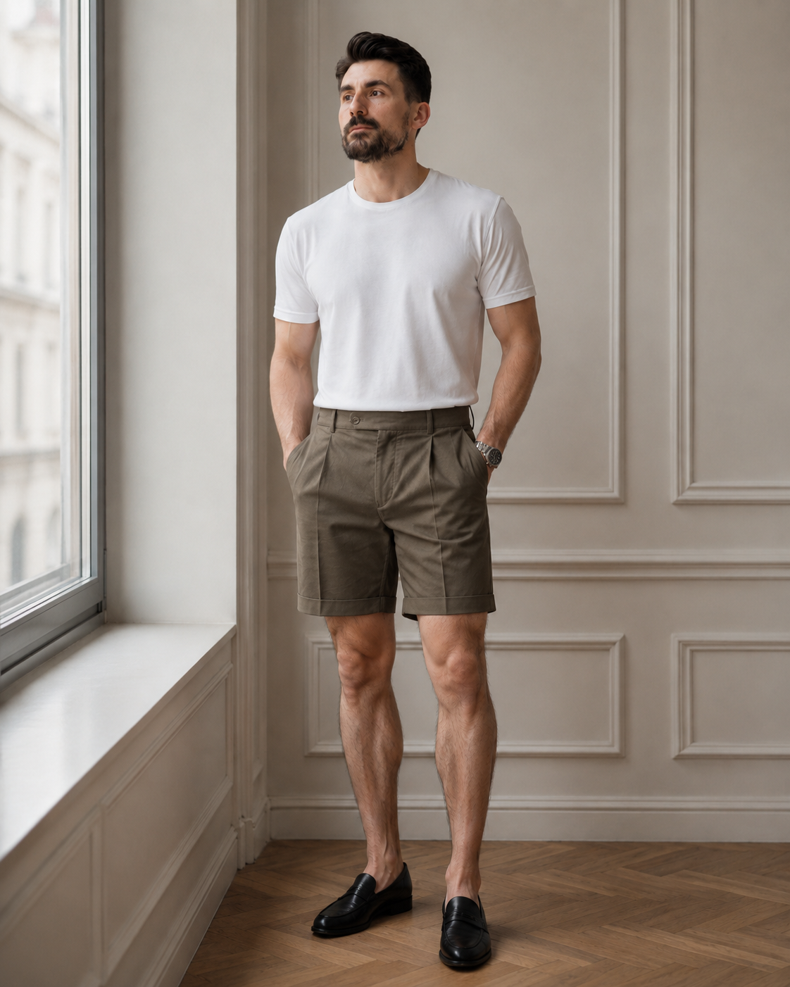 Pantaloni scurți Trencel kaki