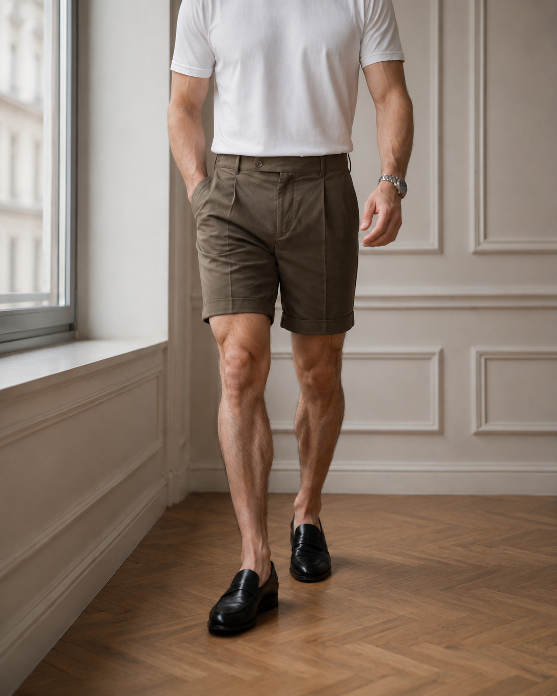 Pantaloni scurți Trencel kaki