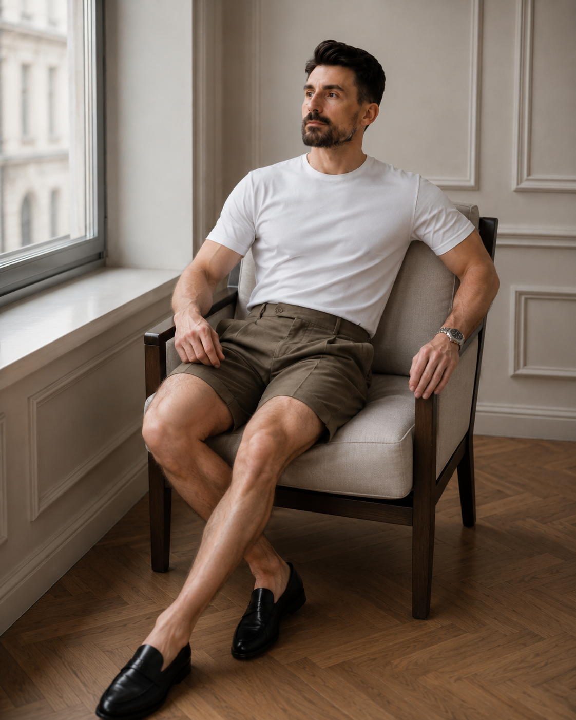 Pantaloni scurți Trencel kaki