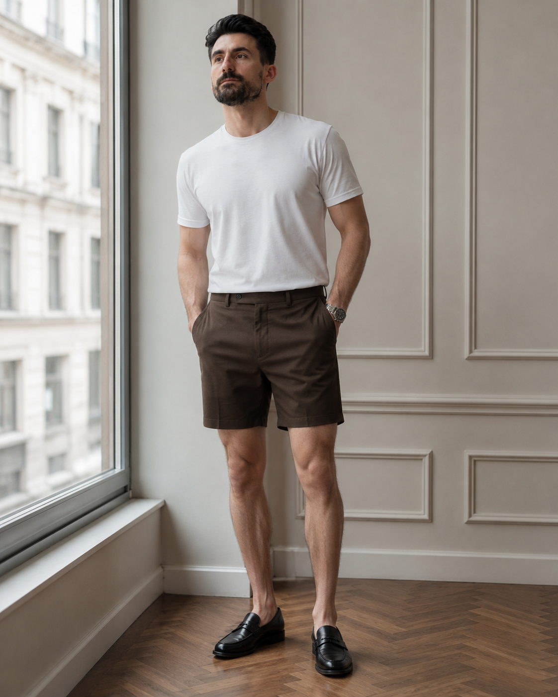 Pantaloni scurți Trencel maro