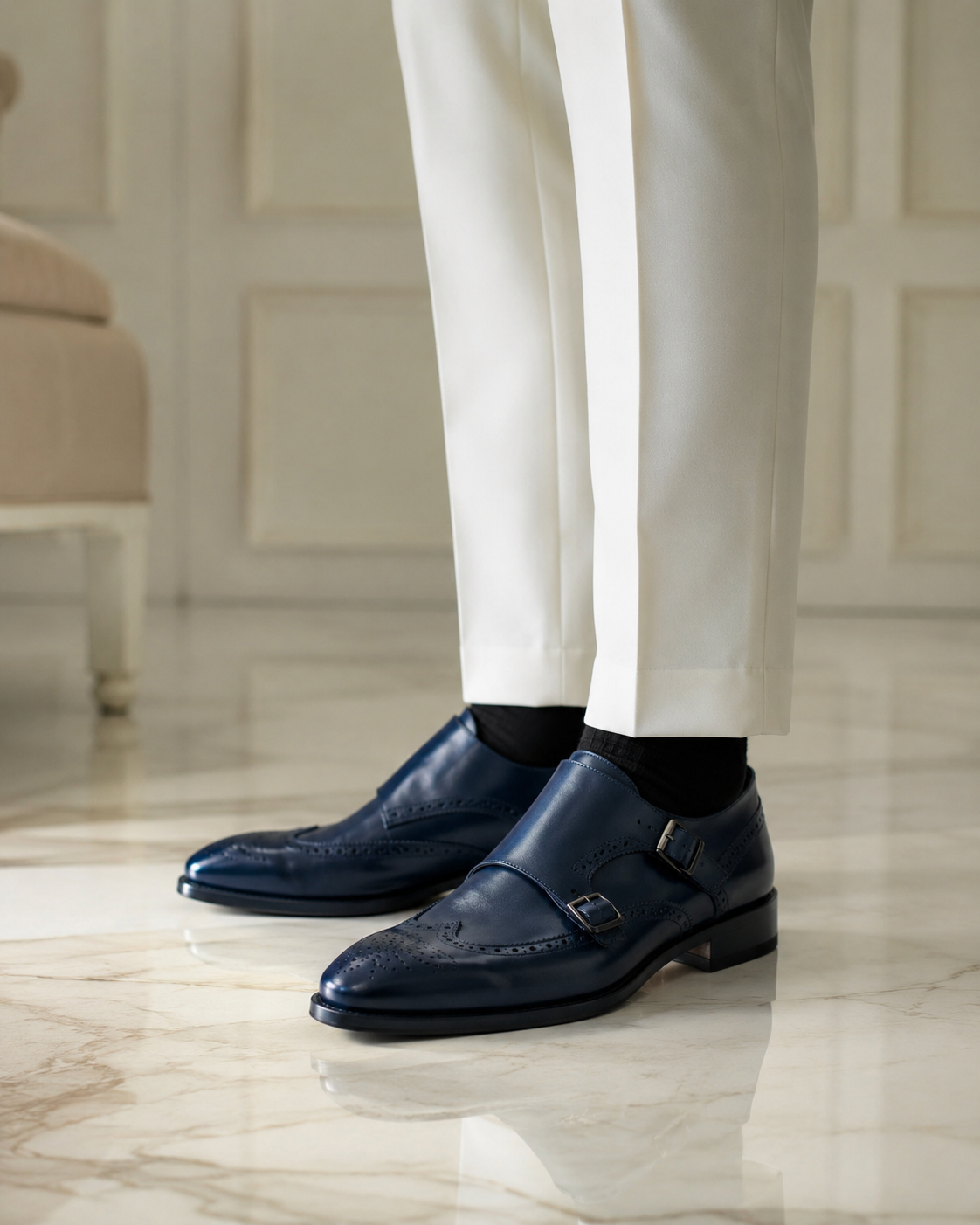 Pantofi Bagdat bluemarin
