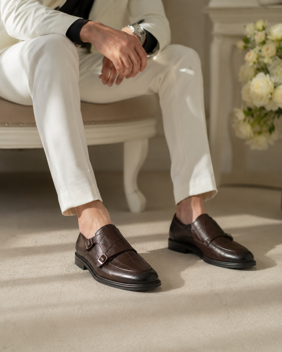 Pantofi Croco maro