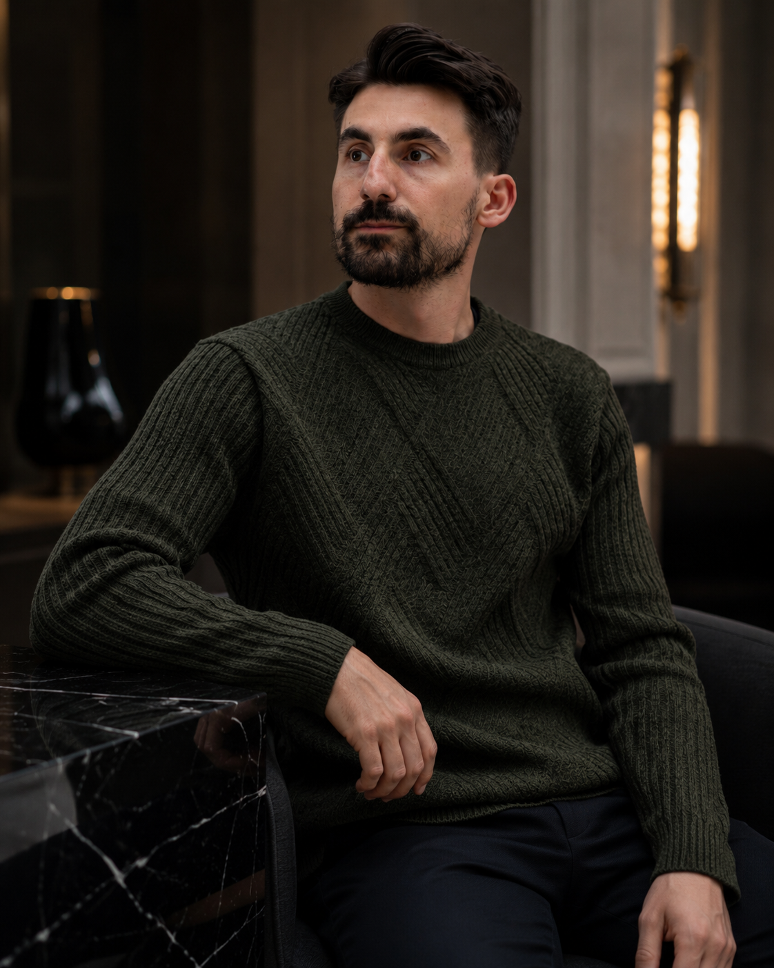 Pulover Brook verde