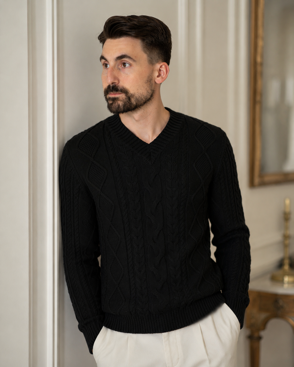 Pulover Scot negru
