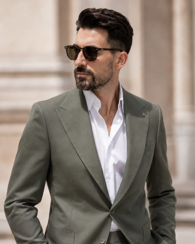Costum Simplu verde