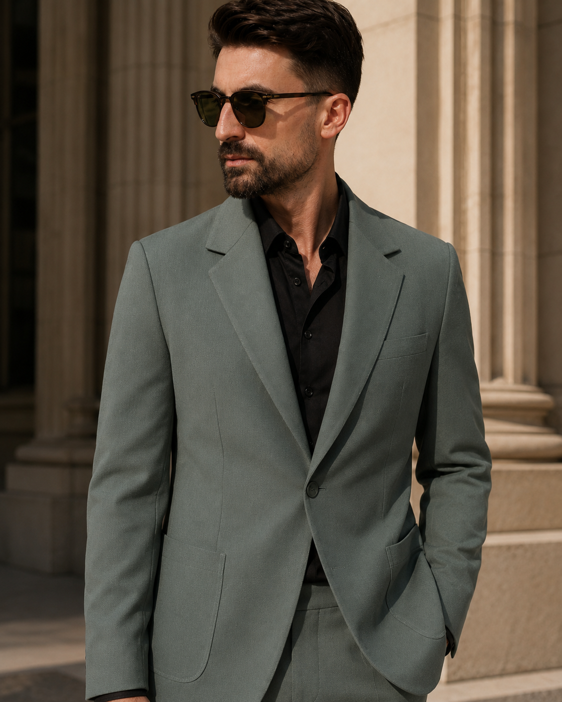 Sacou Art Oversize verde